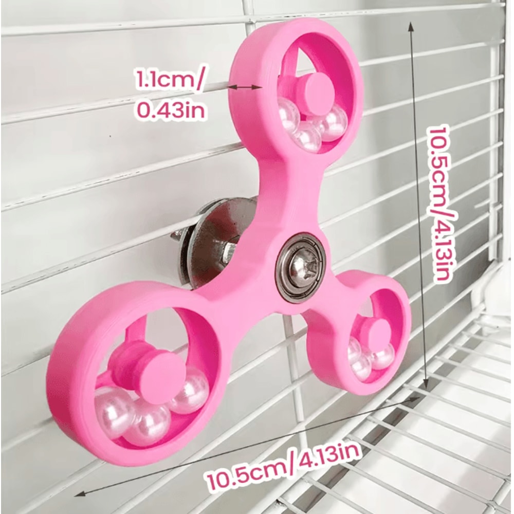 Interactive Rotating Parrot Toy For Bird Cage Mental Stimulation 6