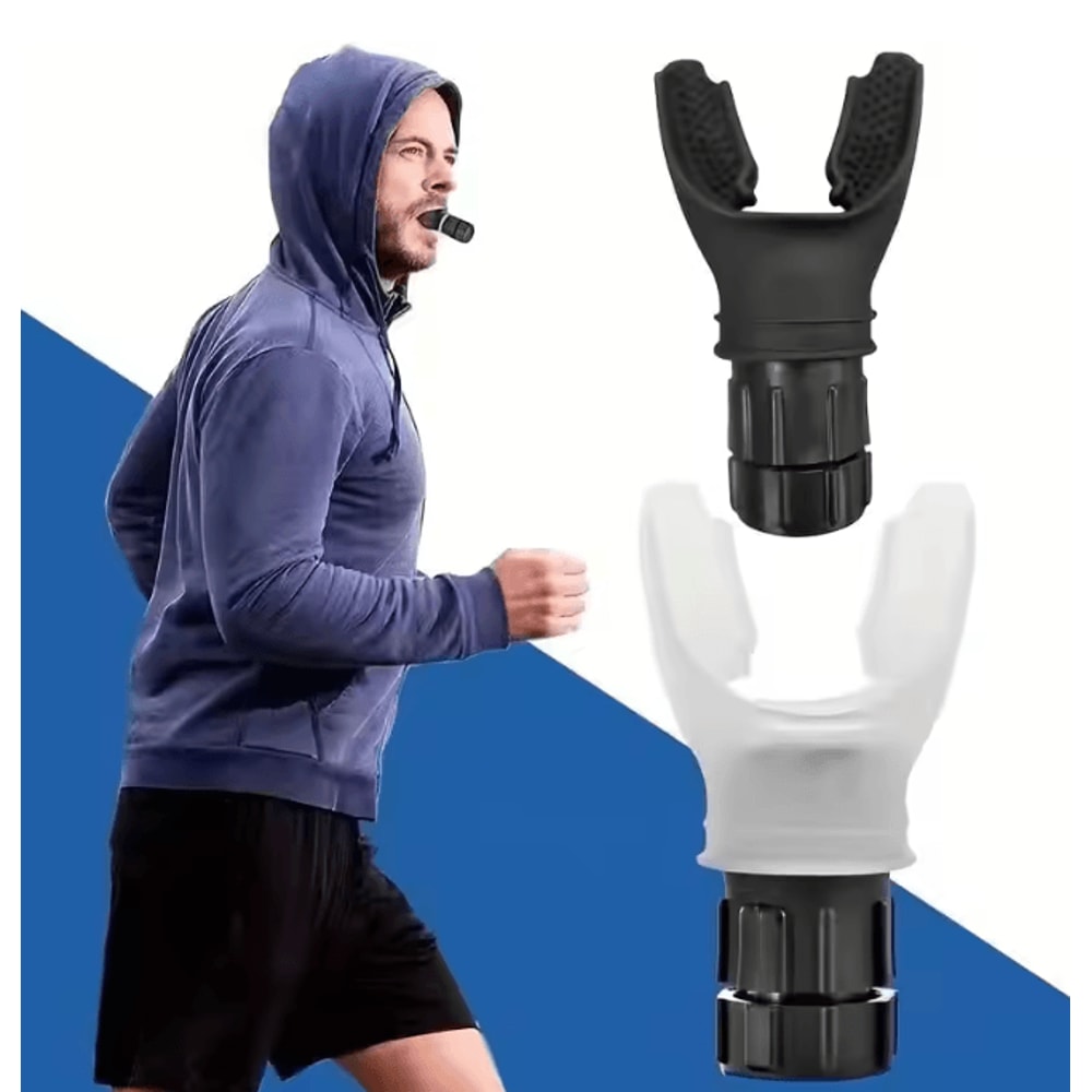 Adjustable Breathing Exercise Device Portable Silicone Lung Trainer 0