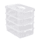 Transparent Stackable Storage Box With Grid Drawers For Building Blocks And Tools 4