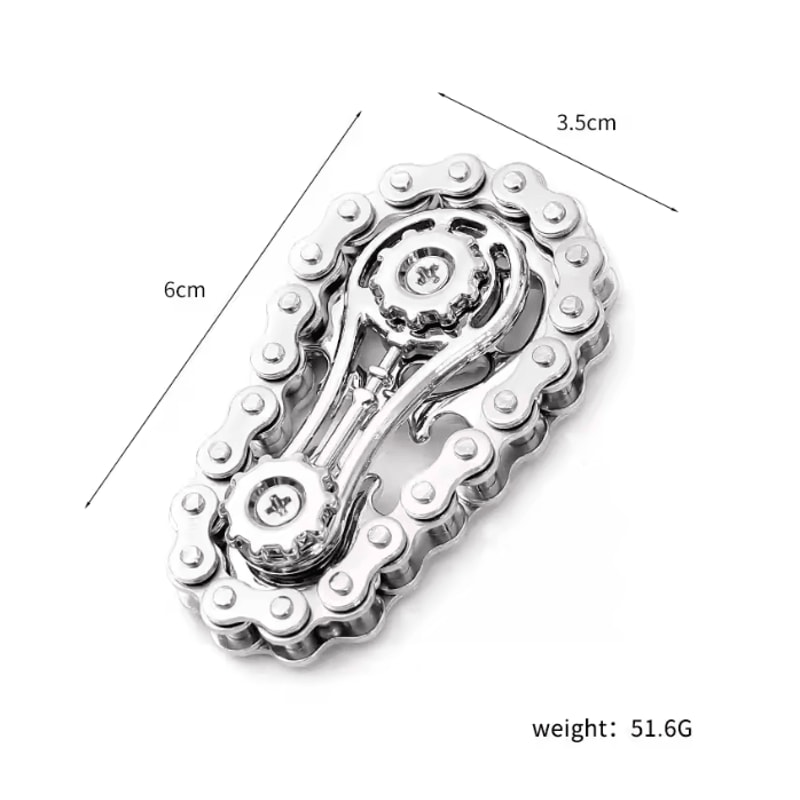Metal Fidget Spinner Desk Toy With Gear Design For Stress Relief 9