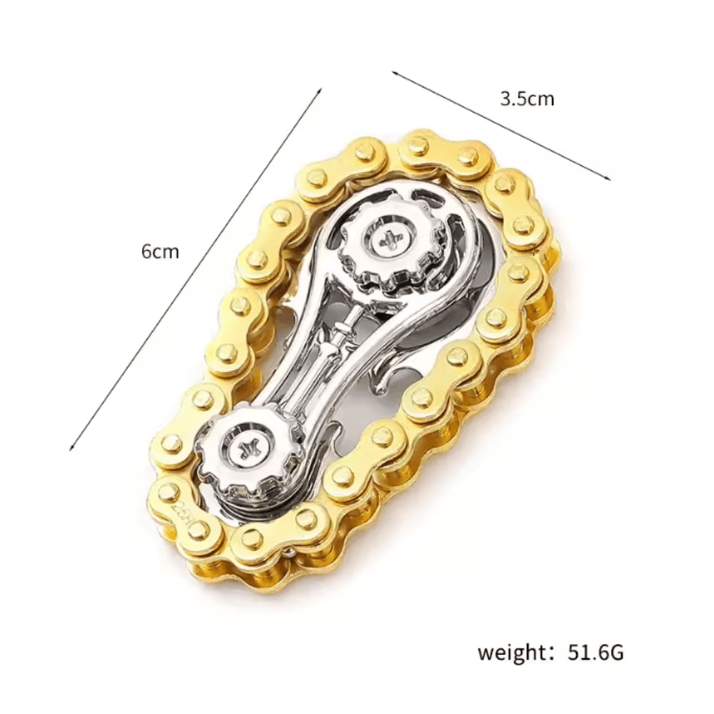 Metal Fidget Spinner Desk Toy With Gear Design For Stress Relief 7