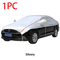 Universal Half Car Cover Waterproof UV Protection For SUV And Sedan 3