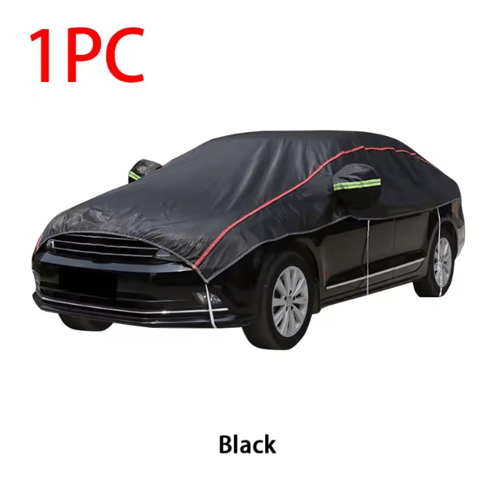 Universal Half Car Cover Waterproof UV Protection For SUV And Sedan 6