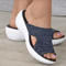 Womens Open Toe Platform Sandals Casual Beach Wedge Slippers 0