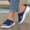 Womens Open Toe Platform Sandals Casual Beach Wedge Slippers 1