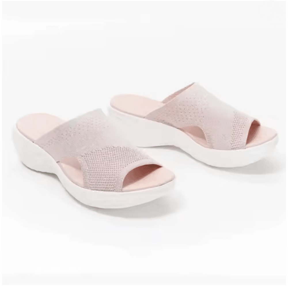 Womens Open Toe Platform Sandals Casual Beach Wedge Slippers 4