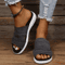 Womens Open Toe Platform Sandals Casual Beach Wedge Slippers 5