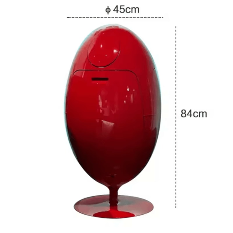 Dinosaur Egg Trash Can Large Capacity Creative Cartoon Waste Bin 3