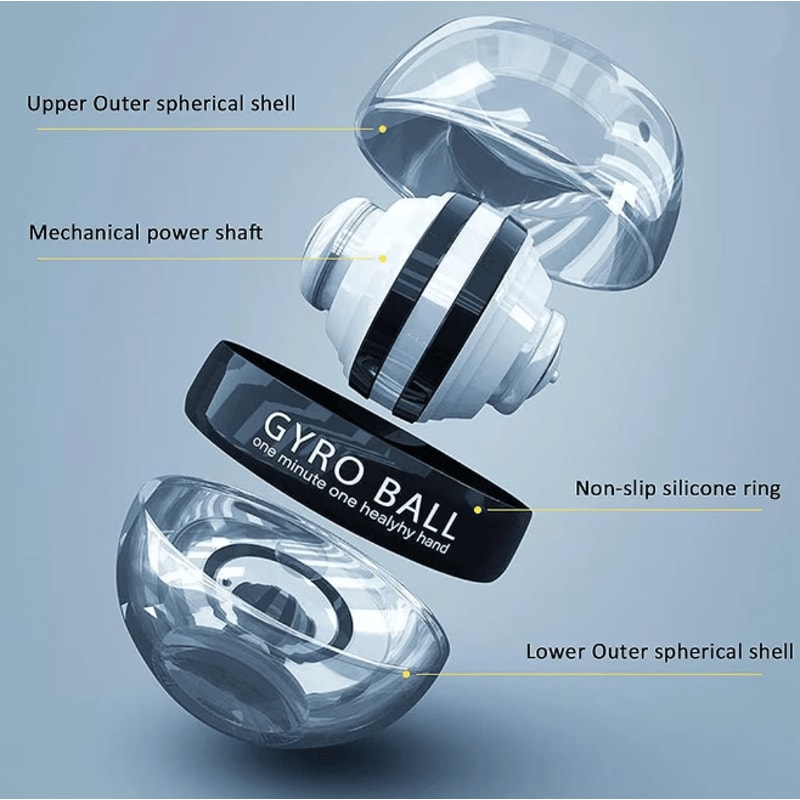 Self Starting Wrist Gyro Ball Power Trainer For Forearm And Grip Strength 2