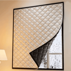 double thick thermal insulated curtains for cold and heat protection