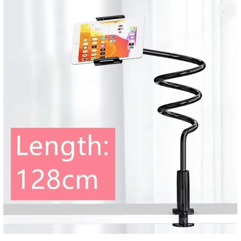 128cm Flexible Phone Holder Stand With 360 Rotation Clamp Mount 6