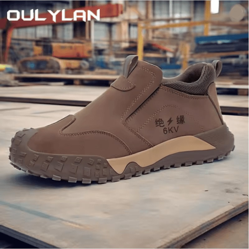 Oulylan Anti Puncture Safety Sneakers Lightweight Breathable Work Shoes For Men 0