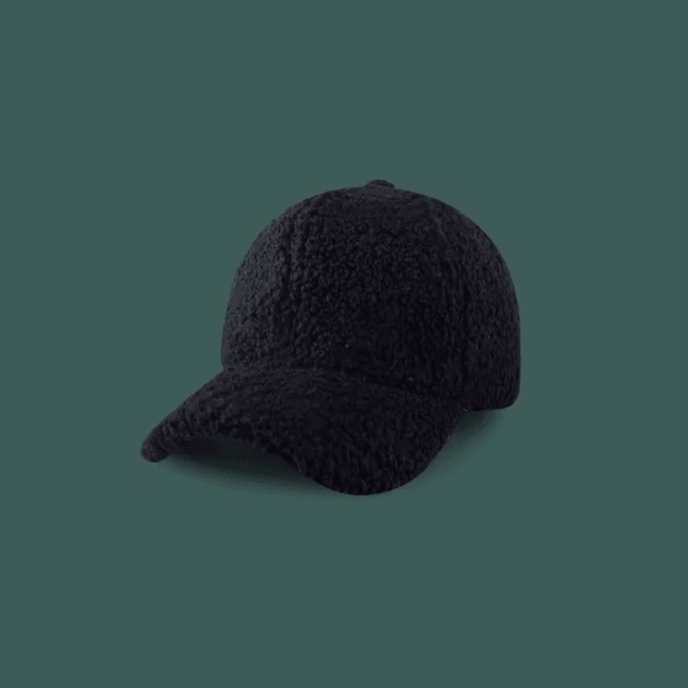 Unisex Lamb Wool Baseball Cap Winter Warm Outdoor Hat 5