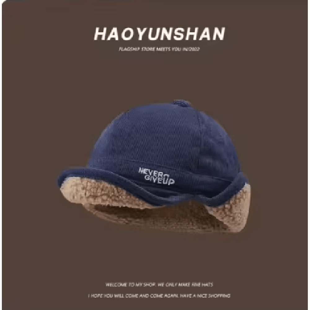 Lamb Fleece Ear Protection Baseball Hat Warm Winter Cap For Men And Women 4