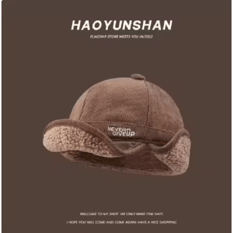 Lamb Fleece Ear Protection Baseball Hat Warm Winter Cap For Men And Women 5