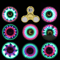 LED Light Up Fidget Spinner Glow In The Dark Stress Relief Toy 1
