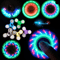 LED Light Up Fidget Spinner Glow In The Dark Stress Relief Toy 9