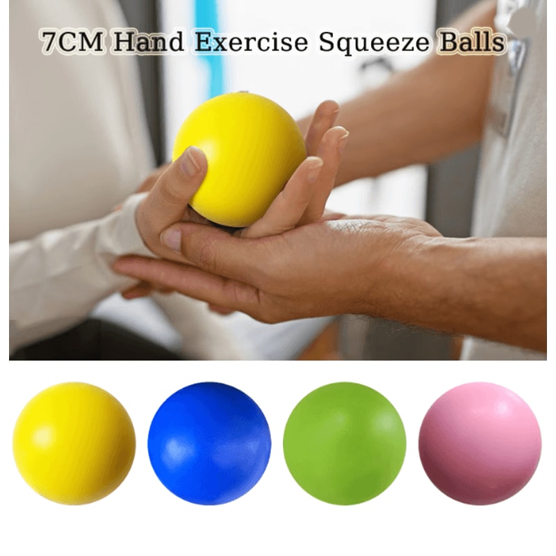 Elastic Finger Grip Strength Trainer Hand Exercise Resistance Ball 0