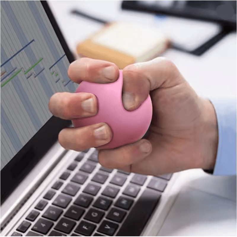 Elastic Finger Grip Strength Trainer Hand Exercise Resistance Ball 2