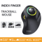 Rechargeable Wireless Trackball Mouse Ergonomic RGB Rollerball For PC And Laptop 0