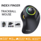 Rechargeable Wireless Trackball Mouse Ergonomic RGB Rollerball For PC And Laptop 0