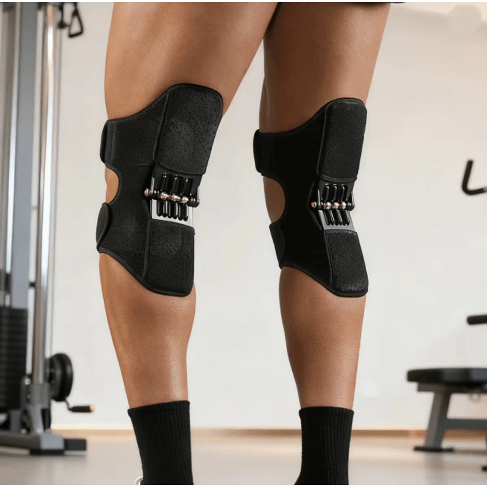 VBOSi Adjustable Knee Brace With Triple Spring Booster Support Pair 0