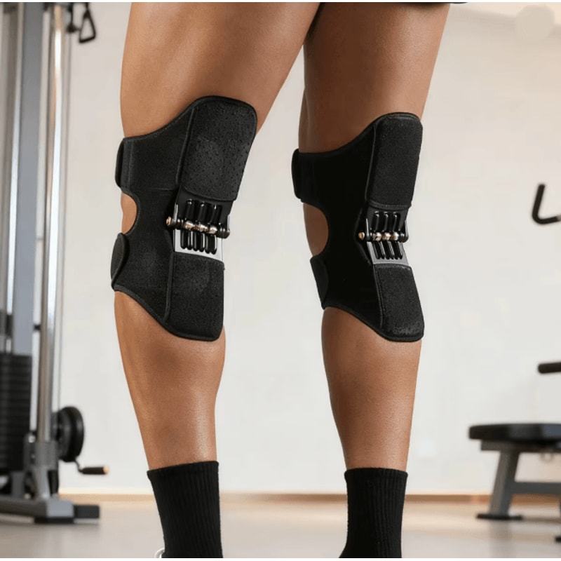 VBOSi Adjustable Knee Brace With Triple Spring Booster Support Pair 0