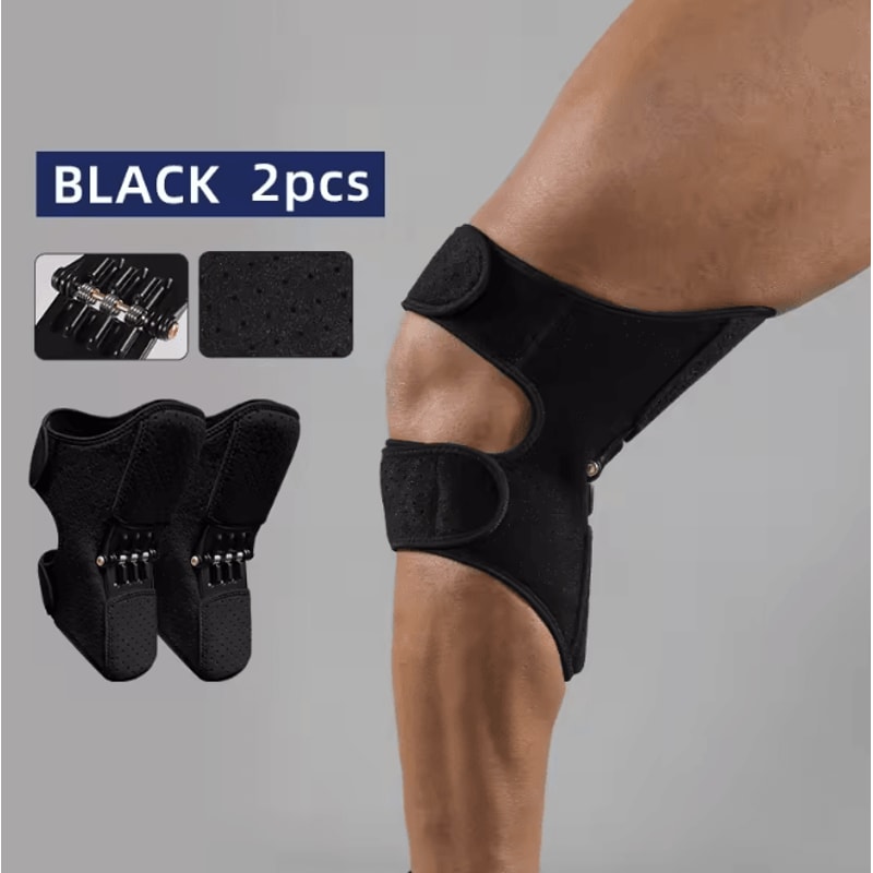 VBOSi Adjustable Knee Brace With Triple Spring Booster Support Pair 5