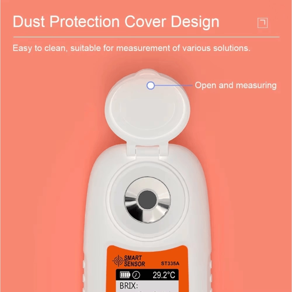 SMARTSENSOR LCD Digital Refractometer Brix Meter 0 To 35 Percent Sugar Tester 2