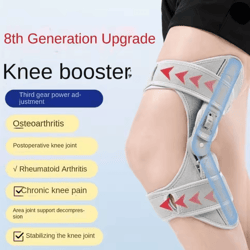 spring powered knee support brace adjustable knee assist device with rebound stabilizer