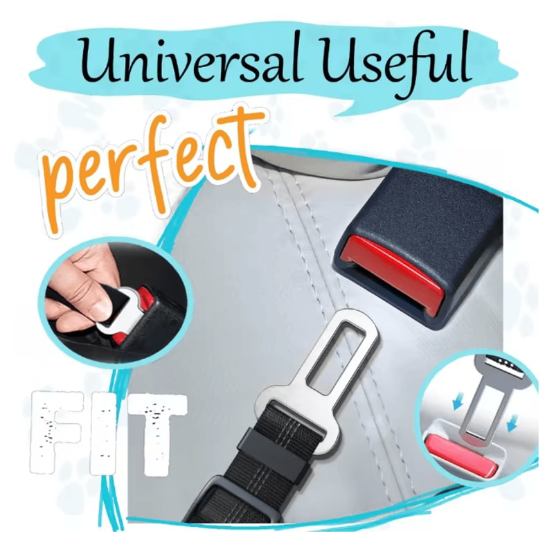 Heavy Duty Adjustable Dog Car Seat Belt Safety Leash For Secure Travel 1