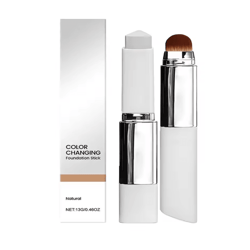color changing foundation stick lightweight moisturizing brightening base