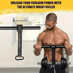 iron wrist forearm strengthener training stick grip and arm workout bar