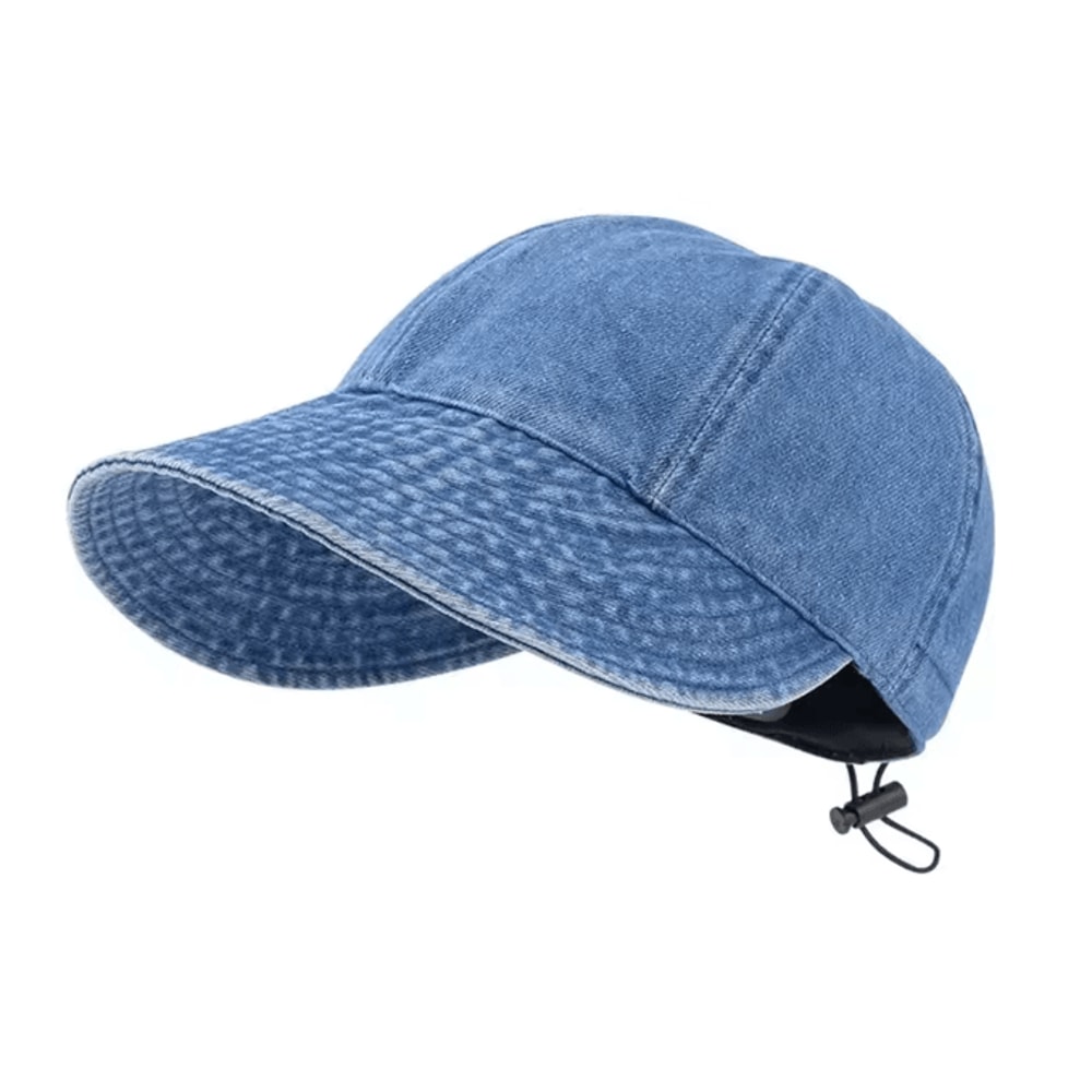 Womens Foldable Wide Brim Sun Hat With Ponytail Opening And UV Protection 4