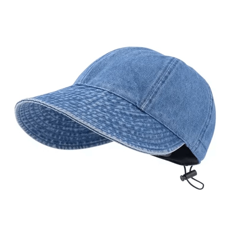 Womens Foldable Wide Brim Sun Hat With Ponytail Opening And UV Protection 4