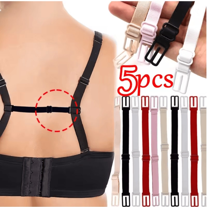 Invisible Adjustable Bra Strap Holder Non Slip Shoulder Strap Clips For Women 0