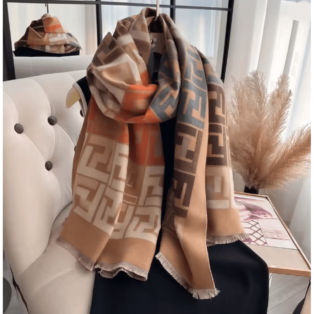 Luxury Two Sided Pashmina Scarf Soft Warm Winter Shawl For Women 7