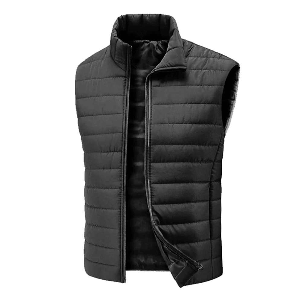 Mens Lightweight Outdoor Work Vest Sleeveless Jacket With Zipper Pockets 2