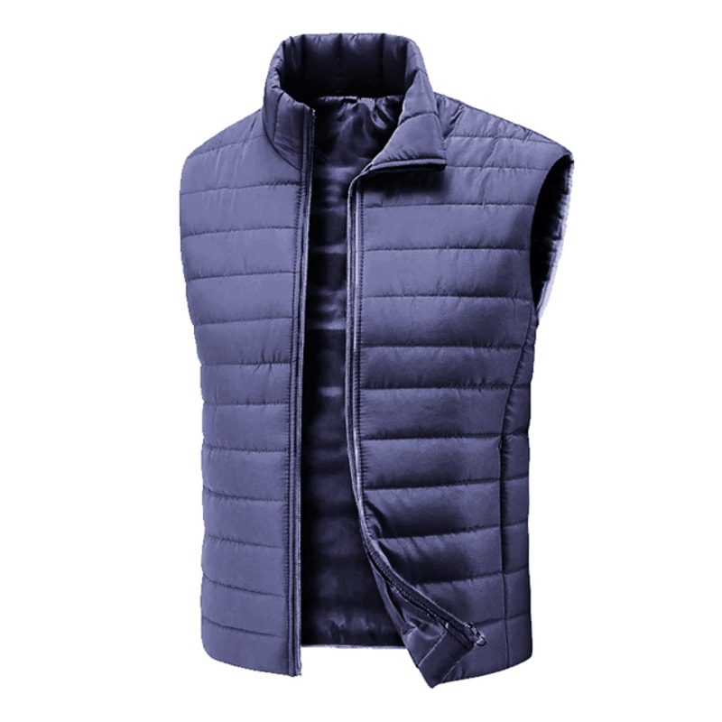 Mens Lightweight Outdoor Work Vest Sleeveless Jacket With Zipper Pockets 5
