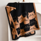 Cute Cat Jacquard Pashmina Cashmere Scarf For Women Winter Blanket Shawl 8