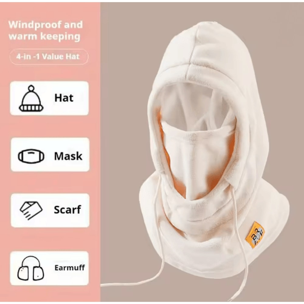 Winter 3 In 1 Balaclava Hat With Mask And Neck Warmer 2