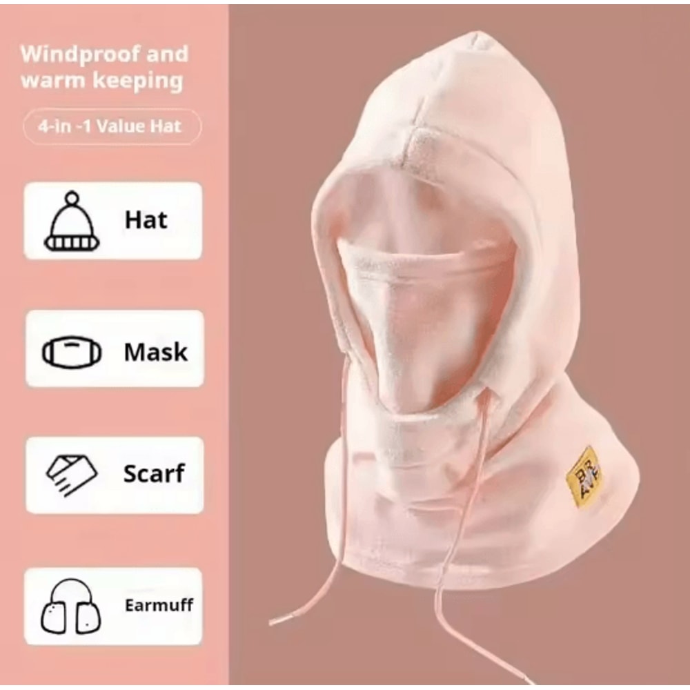 Winter 3 In 1 Balaclava Hat With Mask And Neck Warmer 5