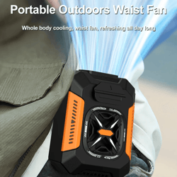 portable waist clip fan 5000mah rechargeable outdoor cooling fan