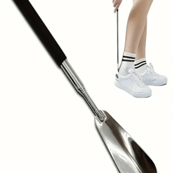 extendable long handle shoe horn adjustable stainless steel shoehorn