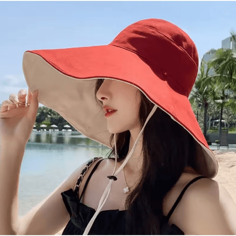 Reversible Wide Brim UPF 50 Sun Hat For Women Summer Beach And Hiking 6