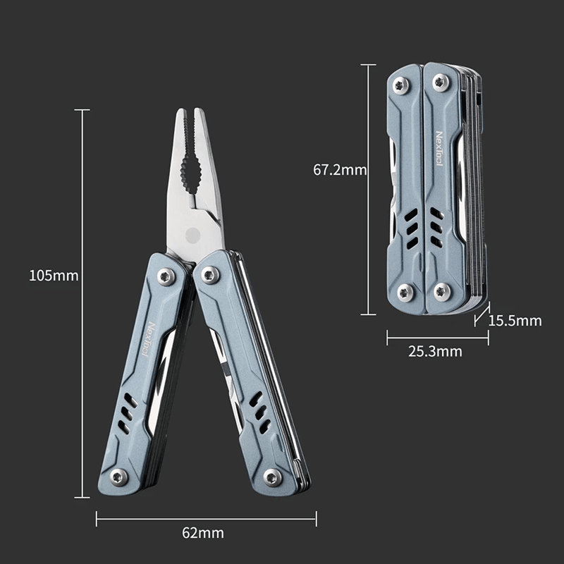 NexTool 11 In 1 Mini Multi Tool Pliers Pocket Knife For Everyday Carry 2