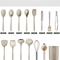 15 Piece Khaki Silicone Kitchen Utensils Set Non Stick Cooking Tools 0