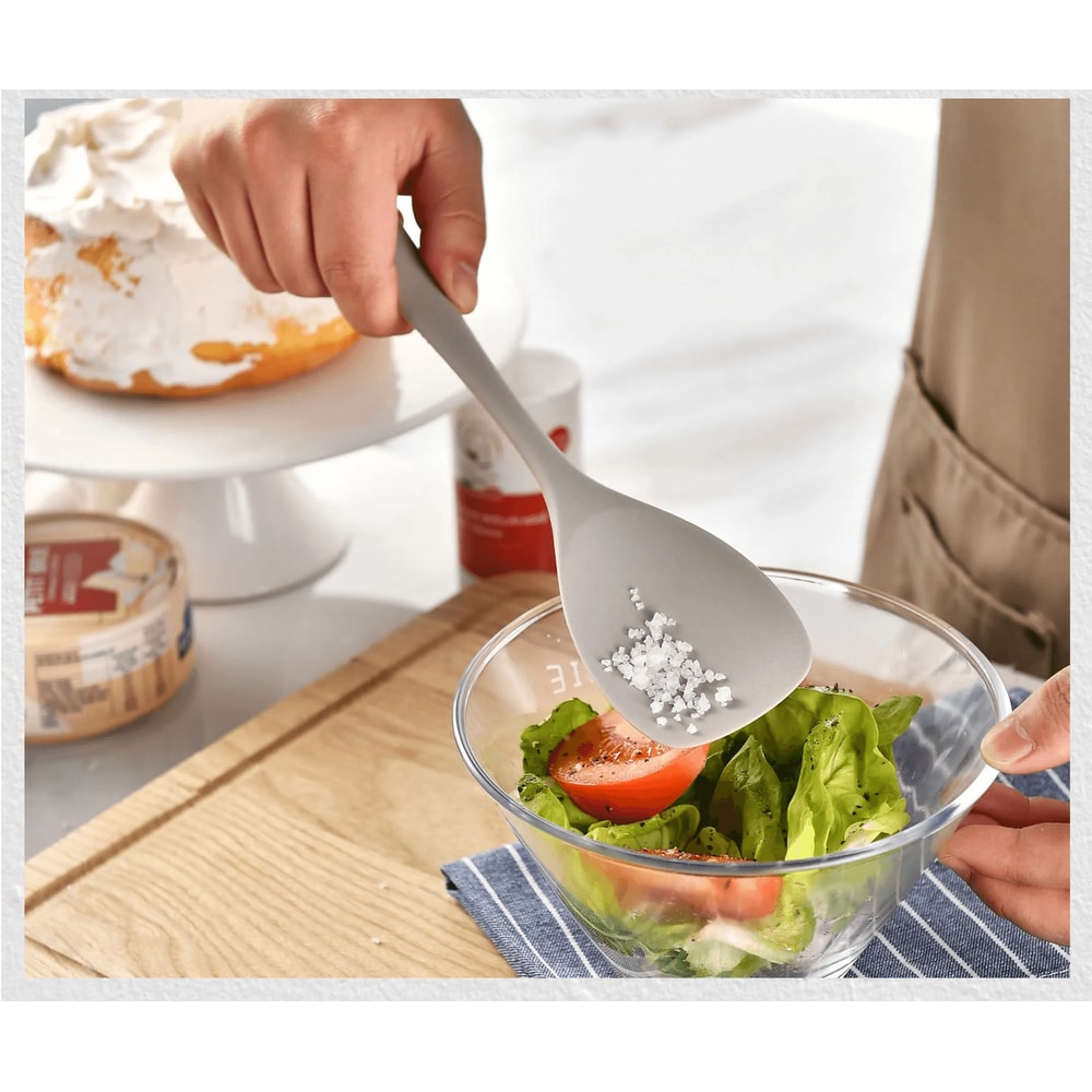 15 Piece Khaki Silicone Kitchen Utensils Set Non Stick Cooking Tools 2