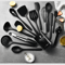 15 Piece Khaki Silicone Kitchen Utensils Set Non Stick Cooking Tools 3