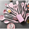15 Piece Khaki Silicone Kitchen Utensils Set Non Stick Cooking Tools 4